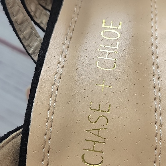 Chase + Chloe Black Strappy Sandals Size 9 NWOT - Picture 9 of 9